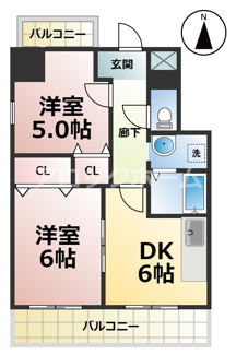 【間取り】 | カーサ八熊通