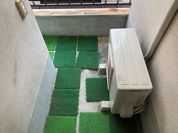 松元ハイツのエントランス