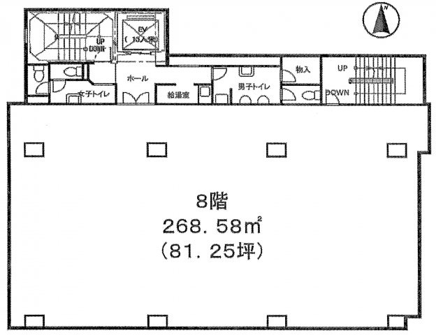 新宿区大久保２丁目の事務所の間取り