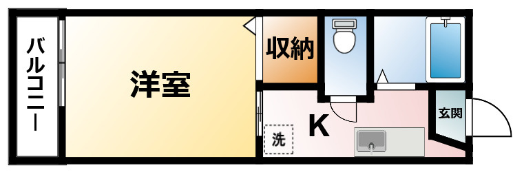 フォーラムのじまAの間取り