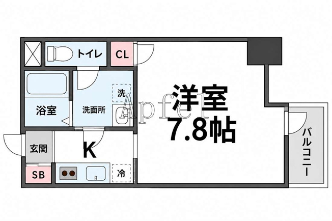 【間取り】 | プレサンス谷町キャトル