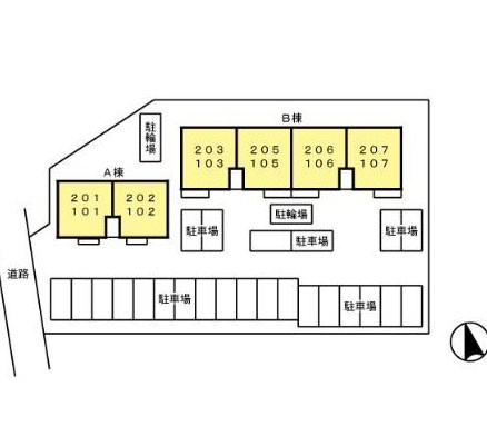 プレミール B棟のその他|配置図