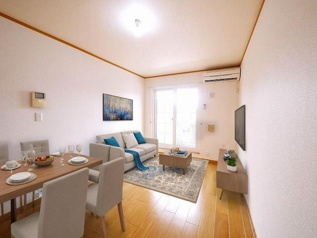 ブリーゼ・Ｆの居間・リビング|CGで家具等を配置したもので家具等は含まれません