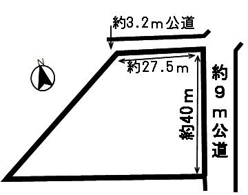 ５１１１２　羽島郡笠松町門間土地の区画図