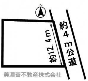 ４７６９８　関市広見東町土地　の区画図