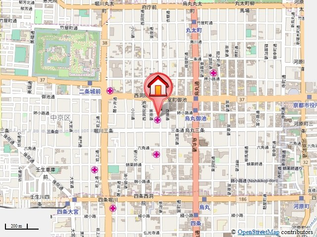 エステムコート京都烏丸の地図