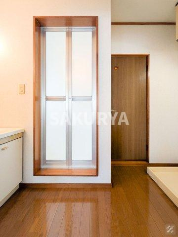 根岸コーポA棟（福居町）の洗面所|2026年8月撮影。