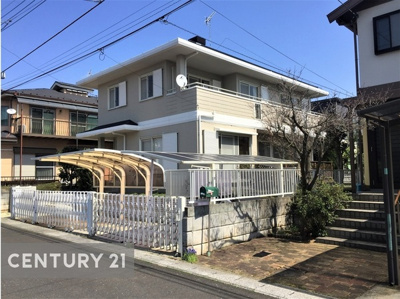 【外観】 | 龍ケ崎市長山５丁目 | 軽量鉄骨ＡＬＣ構造・２台分カーポート