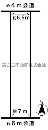 ４１５８１　不破郡垂井町土地の区画図