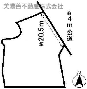 ４１５８２　不破郡垂井町土地の区画図