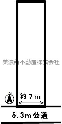 ４４７３８　各務原市蘇原東島町土地の区画図