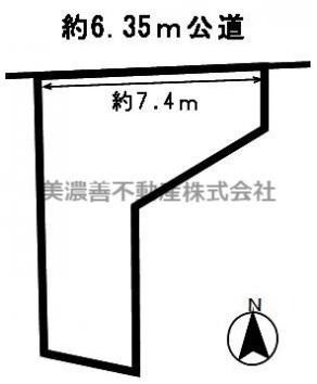 ４７５４９　不破郡垂井町土地の区画図