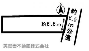 ４９８７８　各務原市蘇原青雲町土地の区画図