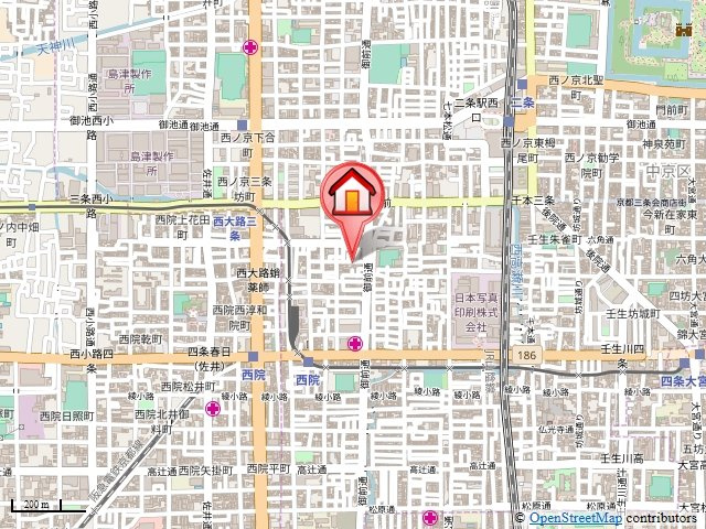 サイト京都西院（旧ドーリアＫＹＯＴＯ西院）の地図