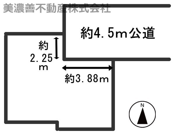 ５１２３３　揖斐郡大野町大字上磯土地の区画図