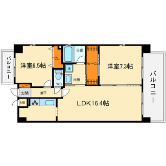 【間取り】 | サンルーブル箕面