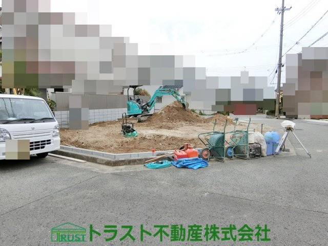 明石市魚住町清水 新築戸建の前面道路含む現地写真