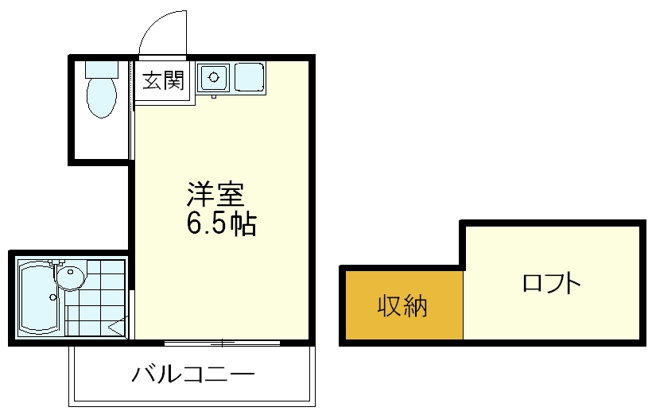 【間取り】 | フラット鷹の台