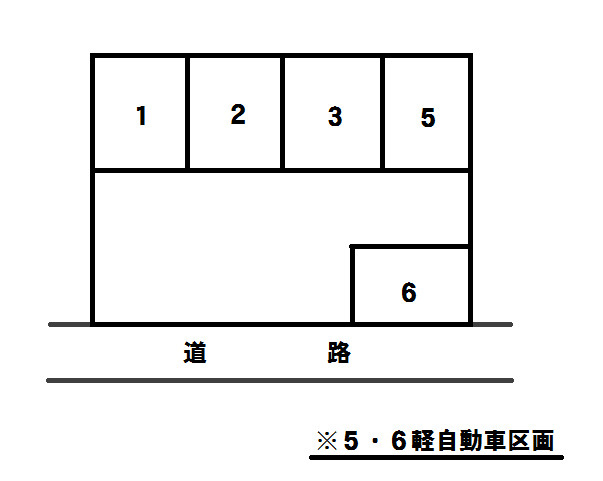新興町駐車場の区画図