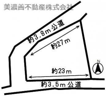 ３５３２７　山県市平井土地の区画図