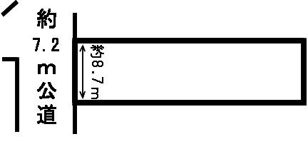 ４６３１４　岐阜市鏡島南土地の区画図