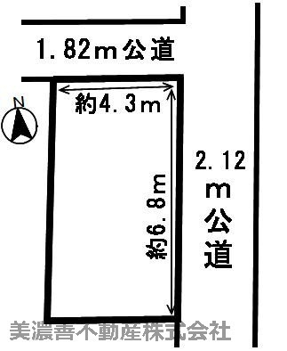  ４６４２７　岐阜市南鶉土地の区画図