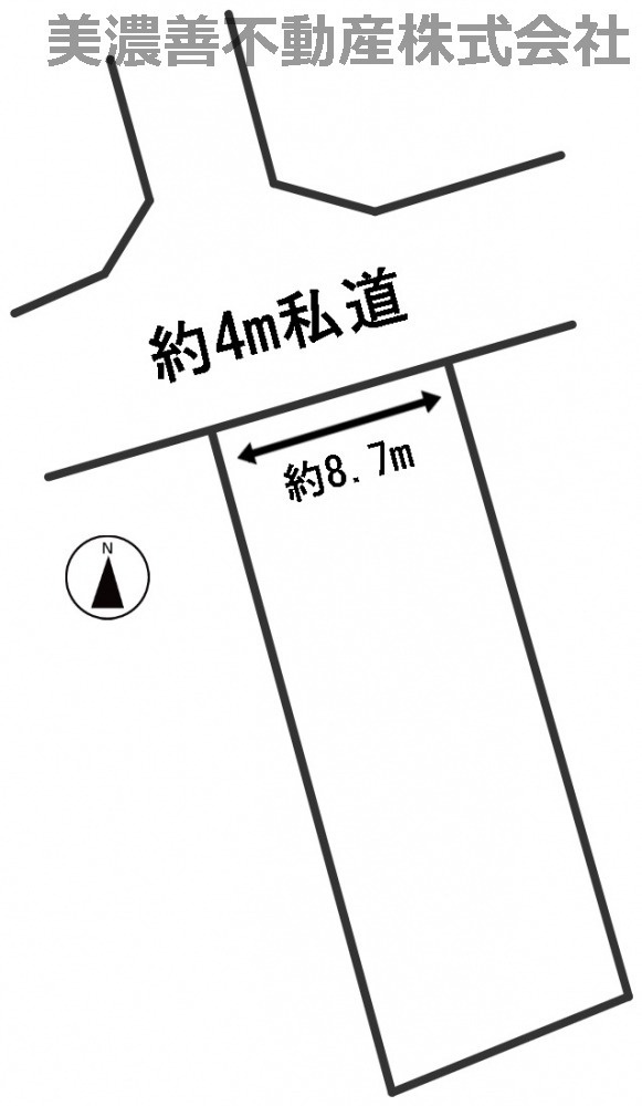 ４９８７０　山県市大門土地　の区画図