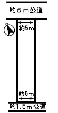 ５０７４６　岐阜市鏡島中土地の区画図