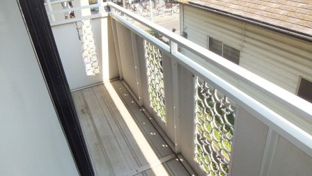 セジュール曙のバルコニー|閑静な住宅街です。