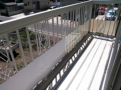 【バルコニー】 | つくば市二の宮　テラスハウス | 陽当たり良好なバルコニーです