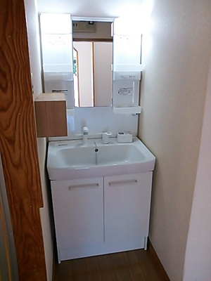【独立洗面台】 | つくば市二の宮　テラスハウス | 独立洗面化粧台付き