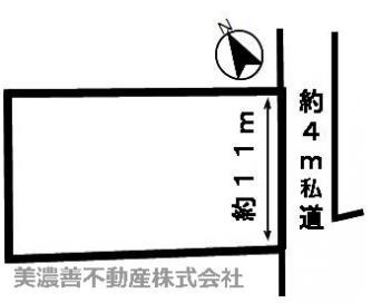 ４８１８４　関市千疋北土地の区画図