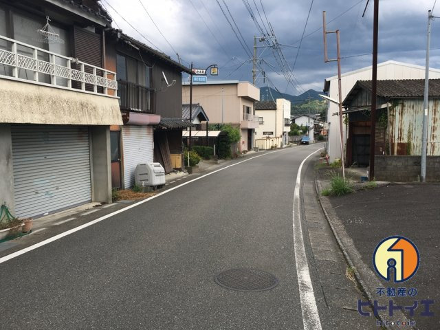 朝倉市杷木池田　売地の前面道路含む現地写真