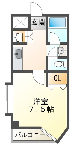 YKハイツ旭が丘の間取り