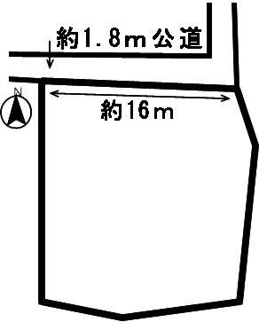 ４６５５２　岐阜市曽我屋土地の区画図