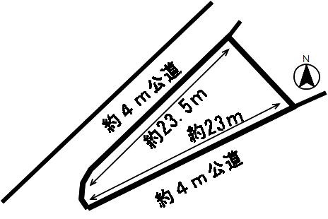 ５３１１１　岐阜市岩田坂土地の区画図