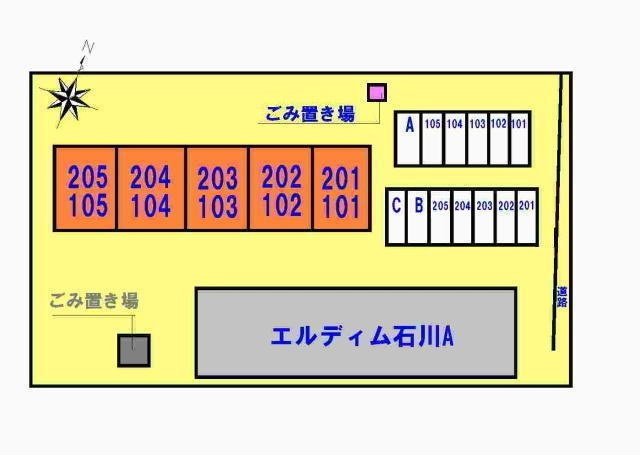 倉持ハイツパートⅡの区画図