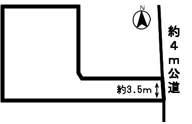 ４４４７９　大垣市中野町土地　の区画図