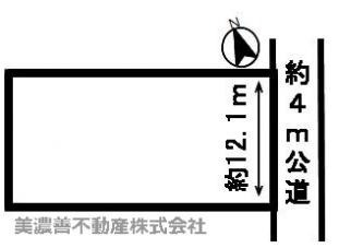 ４９５８９　羽島郡笠松町門間土地の区画図