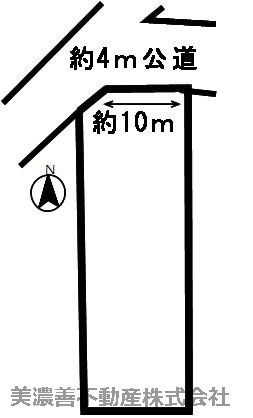 ４９６１３　羽島郡笠松町門間土地の区画図