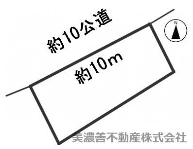 ５００９３　岐阜市岩田坂土地　の区画図