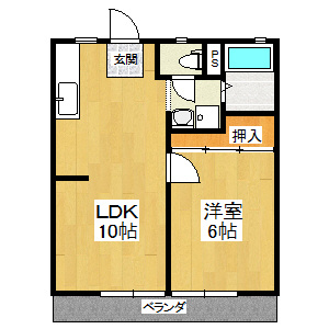 【間取り】 | パナハイツ今熊Ⅲ