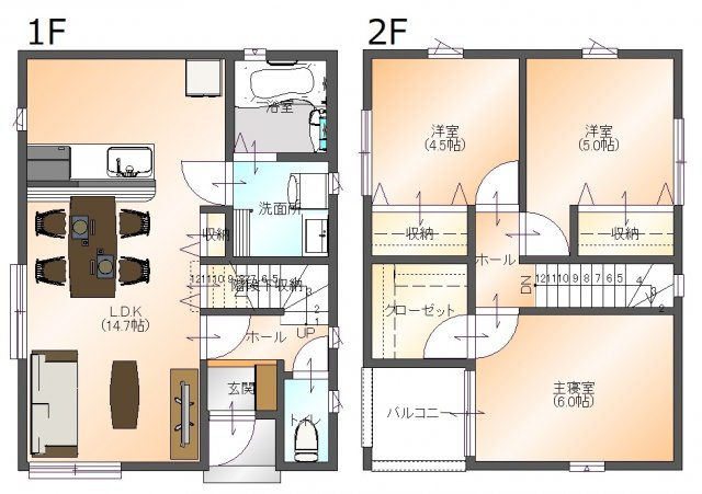 【間取り】 | リアン籠原南