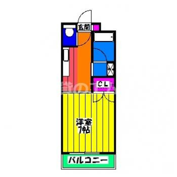 【間取り】 | ＫＥＮ’ｓマンション井尻 | ＫＥＮ’Ｓマンション井尻の間取り