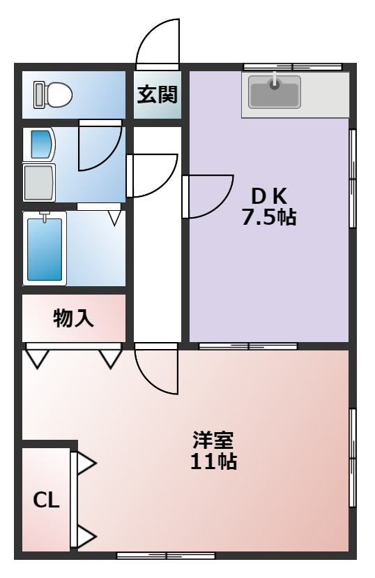 市川大野壱番館の間取り