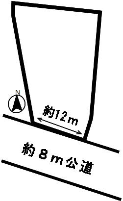 ５２８５８　瑞穂市田之上土地　の区画図