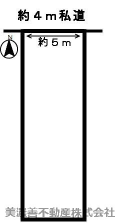 ５３２３２　岐阜市西改田若宮土地　の区画図