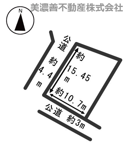 ０６８０２　山県市高富土地の区画図