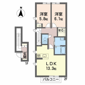 【間取り】 | リラフォート東手城3丁目