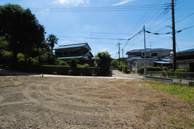 【展望】 | 上山口新築・土間リビングとウッドデッキがある家 | 敷地内から南側を撮影。